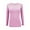 PINK, variant on Womens Long Sleeve T Shirt With Super-Soft Stretch Fabric Round Neck T-Shirts