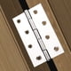 thumbnail image 5 of Bisagra a tope plegable de metal grueso de 6 piezas para armario de puerta de gabinete, plateada, 5 of 5