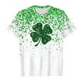 thumbnail image 4 of Toddler Girl Shirts 6t St Patricks Day Funny Shamrock Short Sleeve Comfy Sports T-Shirt Children's Shirts 3-4 Years, 4 of 4