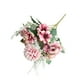 thumbnail image 2 of Flores de rosas artificiales - Rosas de tela de seda realistas para decoración del hogar, bodas, fiestas - 12,2" de altura - Blanca, roja, champán, verde, 2 of 6