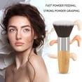 fankhu Bamboo Handle Foundation Contouring Brushes Portable Professional Concealers Brushes