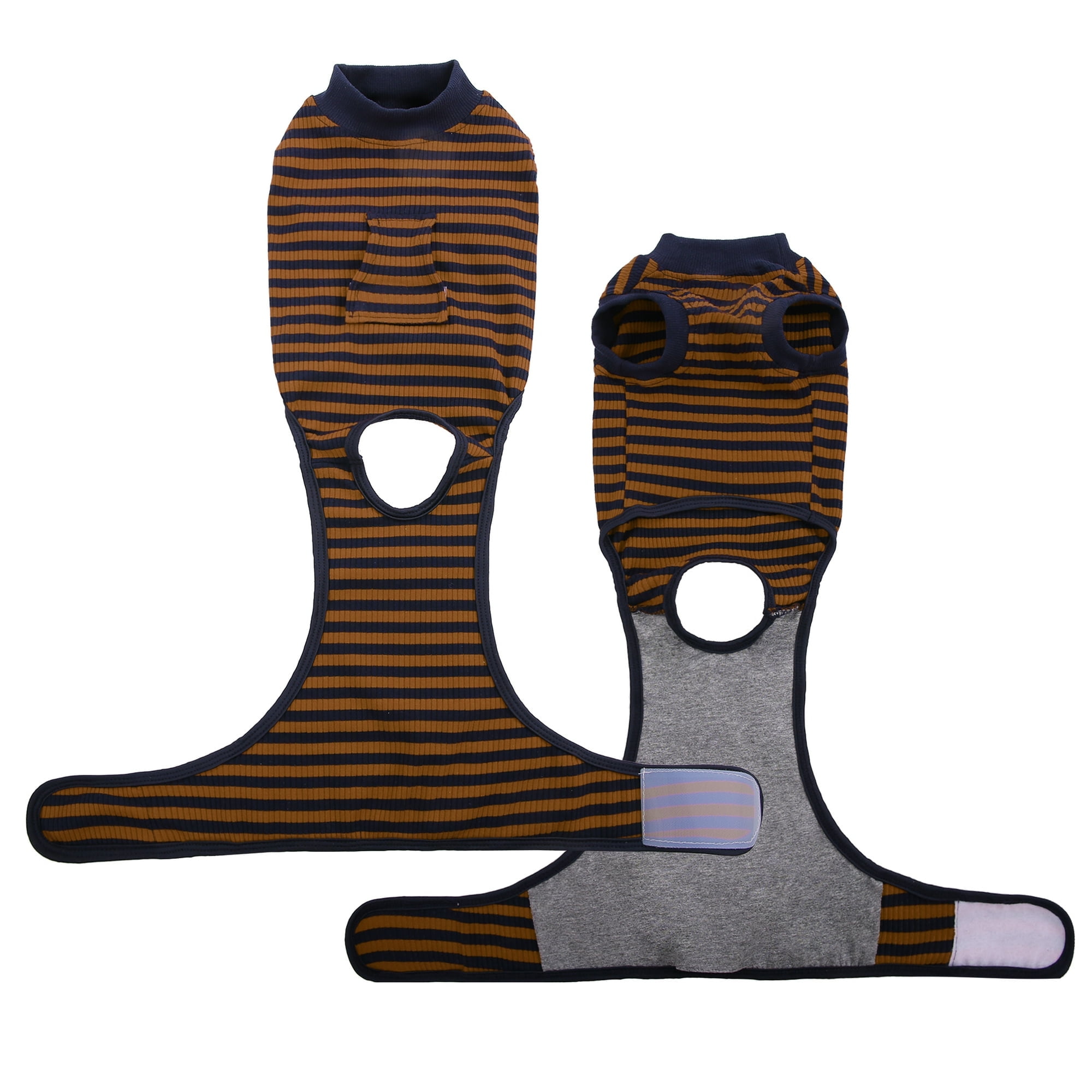 Kuoser Dog Surgical Recovery Suit Dogs Cat Onesie after Surgery,Brown,M