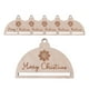 thumbnail image 1 of 6x adorno navideño de macramé, decoración navideña, artesanías de madera, bricolaje, semicírculo, colgante de pared, decoración navideña, 1 of 9