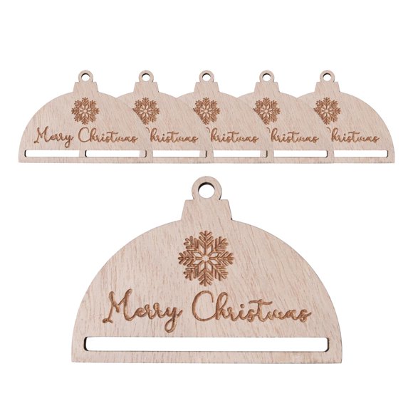 6 Pieces Macrame Pieces Crafts Christmas Ornament Christmas Tree Decorations