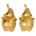 thumbnail image 1 of Artesanía de elefantes, 2 piezas de estatua de elefante, decoración de elefante dorado, adorno de elefante, claridad notable, 1 of 12