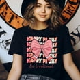 thumbnail image 3 of Happy Pi Day Shirt Cute Be Irrational Math Teacher Tee Pastel Pink Bow Gift, Light Pink, Size 2XL, 3 of 6