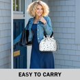 thumbnail image 6 of Pioneer Flower Floral Print Pattern Drawstring Lunch Bag Women - Drawstring Lunch Bag Insulated for Work Office - Stain-Resistant Large Lunchbags for Women with Multi-Pockets, 6 of 6