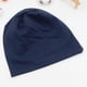 thumbnail image 1 of Gorro de algodón puro, color sólido, estilo de sombrero con sellado hexagonal, gorro de algodón gris y negro, fino, de doble capa, 1 of 5