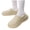 Khaki, variant on Womens House Slippers Fleece Lined Fuzzy Plush Slip on Shoes Waterproof Arch Support Winter Snow Booties Slipper Black 5.5