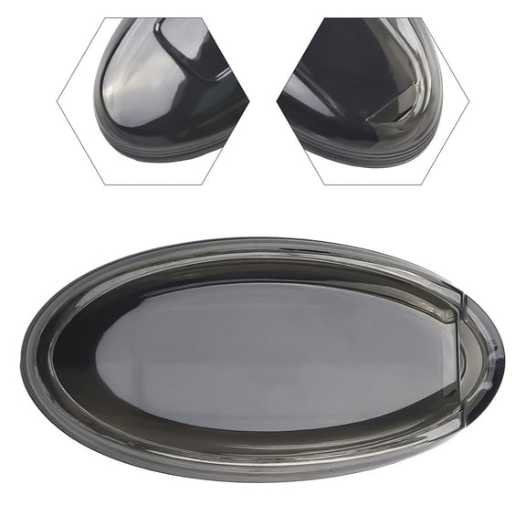Kairuite For Nissan For Infiniti Black Transparent Key Fob Case Cover Holder Accessories
