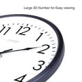 thumbnail image 3 of OCEST 12" Outdoor Indoor Wall Clock Quartz with 3D Numeral for Classroom School Office Kitchen Living Room Decor-Black and White Classic Design, 3 of 12