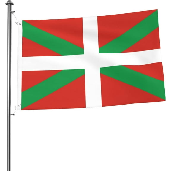 Flag of the Basque Country Flag 2x3 Ft Double-Sided Printed Banner Lightweight Outdoor Courtyard Decorative Flags