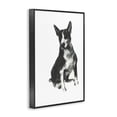 thumbnail image 3 of Stupell Industries Transitional Charcoal Dog Drawing Black Framed Giclee Art, 16 x 24, by cartissi, 3 of 8