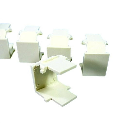 6 Leviton Almond Quickport Snap-In Blank Filler Plate Inserts 41084-BAB 41084-A
