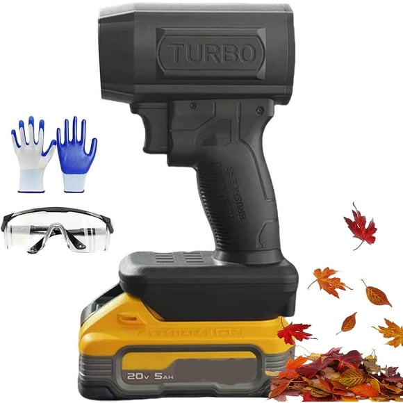 Turbo Jet Double-Blow V2.0, 2025 New Electric Cordless Leaf Blower 130,000 RPM 200 Mph, Portable Handheld Turbo Jet Blower Car Dryer for Patio, Lawn, Blowing Leaves (for Milwaukee)