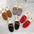 thumbnail image 3 of HYwys Women's Moccasins House Slippers Memory Foam Indoor Outdoor Ladies Shoe, 3 of 9