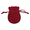 thumbnail image 1 of Mini bolsa con cordón de 50 Uds., bolsas de regalo portátiles elegantes, bolsas de joyería de operación Simple, embalaje organizador para el Ropa, zapatos y accesorios Miscelánea Vino rojo 1 Minnieouse  AP018070-02, 1 of 6