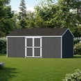 thumbnail image 2 of Little Cottage Co. 12x18 Value Gable Shed with Side Entry, Outdoor Wood Storage Do-It-Yourself Kit, 2 of 12