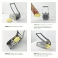 thumbnail image 2 of Vegetable Cutter, French Fry Cutter, 410 Stainless Steel Fruit Cutter, French Fry Chopper,Vegetable Chopper, Onion Chopper, Food Chopper, Chopping Potato Carrot Cucumber, Kitchen Supplies, 2 of 11