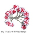 thumbnail image 3 of Christmas Red Windmill Led String Lights Plug In Warm White Christmas Decoration Lights 10M or 5M Indoor Outdoor Holiday Tree Decor | Festive Letter Bulb Design, 3 of 6