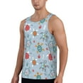 thumbnail image 2 of Fotbe Sea Turtle Pattern Men's Quick Dry Workout Tank Top Gym Muscle Tee Fitness Bodybuilding Sleeveless T Shirt Breathable Workout Shirt-X-Large, 2 of 9