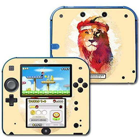 MightySkins Skin Compatible with Nintendo 2DS - Gym Lion | Protective, Durable, and Unique Vinyl Decal wrap Cover | Easy to Apply, Remove, and Change Styles | Made in The USA