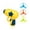 Yellow, variant on Flying Cat Toys, Interactive Cat Fetch Toy with 1 Gun + 3 Unlit flying saucers, Flying dis Toy for Hunting Chasing Indoor/Outdoor,Yellow