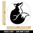 thumbnail image 2 of Sitting Fox Looking Up Self-Inking Rubber Stamp Ink Stamper - Black Ink - Mini 1/2 Inch, 2 of 7