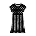 thumbnail image 5 of Girls Dresses Summer Independence Day 4Th Of July 3D Graphic Printed Short Sleeve Casual Soft Party Princess Dress Casual Dresses,Size 9 Years-10 Years, 5 of 5