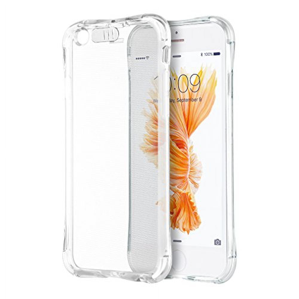 GSA Atom Crystal TPU Case with Flashlight Cover for iPhone 6 Plus & 6S Plus (5.5") Clear