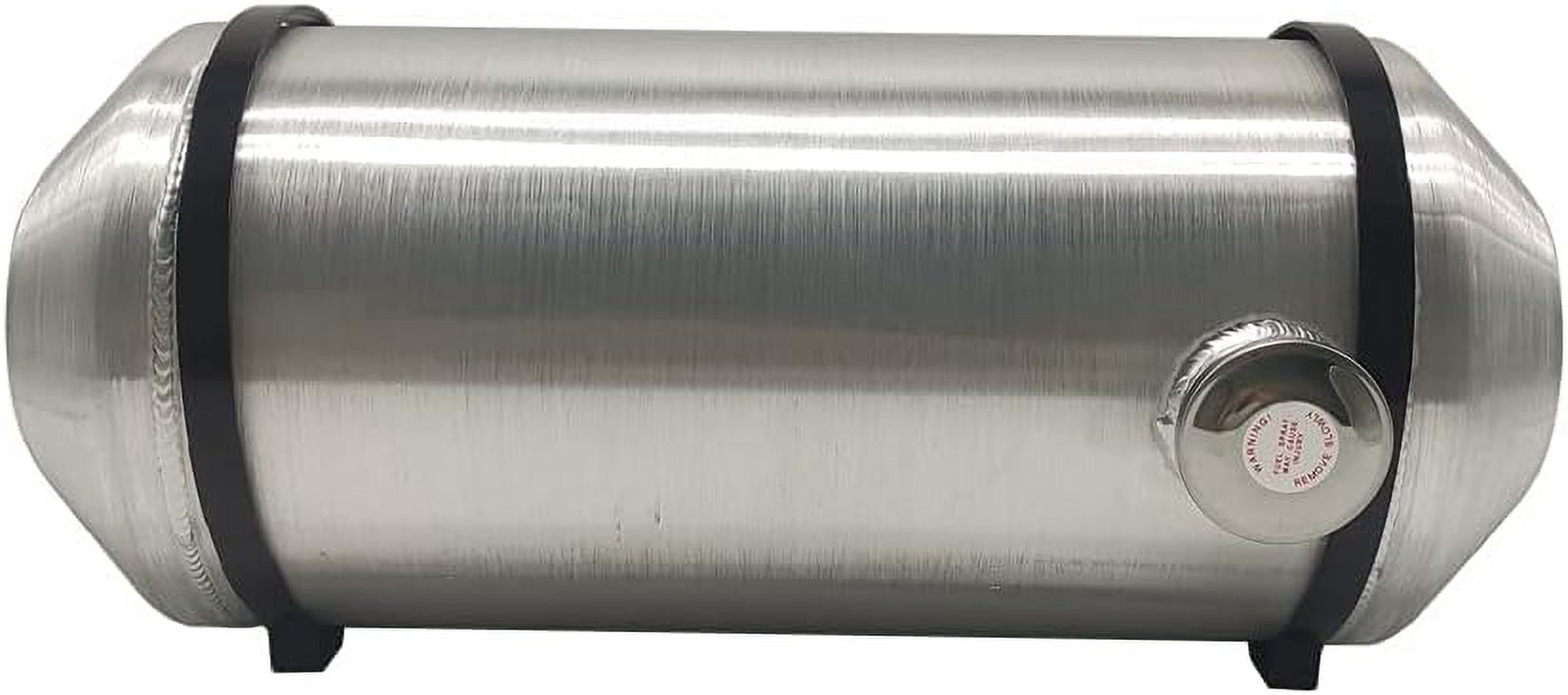 JSD AUTO PARTS fuel/gas tank 8 Gallons 10"x24" End outlet 1/4" NPT Aluminum