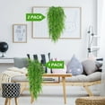 thumbnail image 3 of Huryfox Artificial Hanging Plants 4 Pack, Realistic Fake Greenery UV Resistant for Indoor Outdoor Decor for Home, 3 of 9
