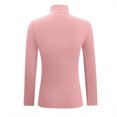 thumbnail image 5 of YUGYXL Women's Fall Turtleneck Sweater Teen Girls Button Long Sleeve Sweaters Casual Knit Pullover Comfort Jumper Tops Pink L, 5 of 5