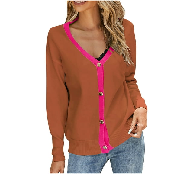 Fesfesfes Women Sweater Tops Cardigan Outwear Coat Sleeve Long Sleeve Sweater Coat Clothes Sale