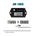thumbnail image 6 of Runleader Digital Hour Meter Tachometer HM026C Black for Motor Cart Small Engine ZTR Lawn Mower ATV, 6 of 8