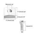 thumbnail image 2 of Guitar Locking Nut Clamp and Screws Metal Guitar String Block Nut Fittings Silver for Tremolo Bridge 6 Pack, 2 of 5