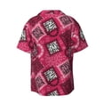 thumbnail image 2 of Xecao offers the Geometry for Men's Casual Short-sleeved Shirt, a button-up collared shirt with a pocket, perfect for beach vacations and yacht travel in the Small size., 2 of 7