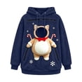 thumbnail image 6 of JAJAHO Fuzzy Pet Carrier Hoodie Christmas Unisex Small Animal Holding Sweatshirt Cat Dog Pouch Pullover Tops, 6 of 7