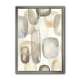 thumbnail image 1 of Designart Neutral Oval Grey Stones I Framed Wall Art, 1 of 3