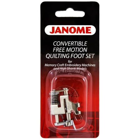 - Janome Convertible Free Motion Quilt Foot Set for High Shank Models