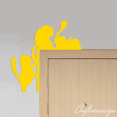 thumbnail image 2 of Craftnamesign Playing Cat Door Corner Hanger, Home Corner Decor for Living Room Bedroom, 2 of 5