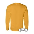 thumbnail image 3 of GILDAN G540 ADULT HEAVY COTTON 5.3 OZ. LONG-SLEEVE T-SHIRT, Gold, L, Pack Of 3, Mens Workout Shirts, 3 of 3