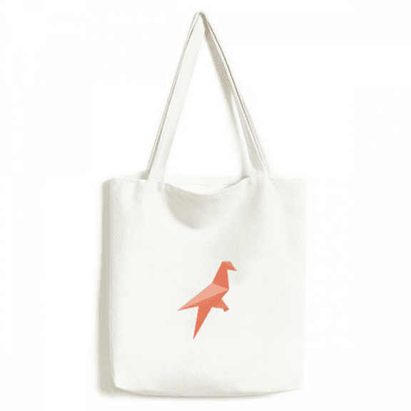 Red Bird Origa Pattern Tote Canvas Bag Shopping Satchel Casual Handbag