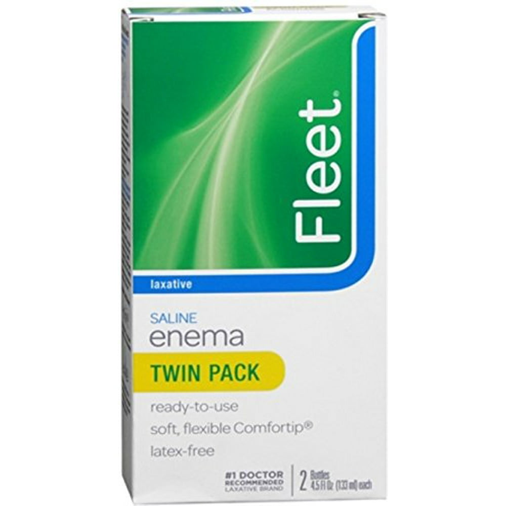 Fleet Adult Enema, Ready to Use, Twin Pack, 4.5 Oz Ea