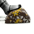 thumbnail image 5 of Floral Foot Rest, Abstract Design of Dry Lotus Flower Illustration and Sharp Pointy 5 Petal Flowers, Non-Slip Backing Adjustable Ergonomic Memory Foam Leg Support for Office, Multicolor, by Ambesonne, 5 of 5