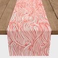 thumbnail image 3 of Creative Products Coral Abstract Waves 16x72 Poly Twill Table Runner, 3 of 3