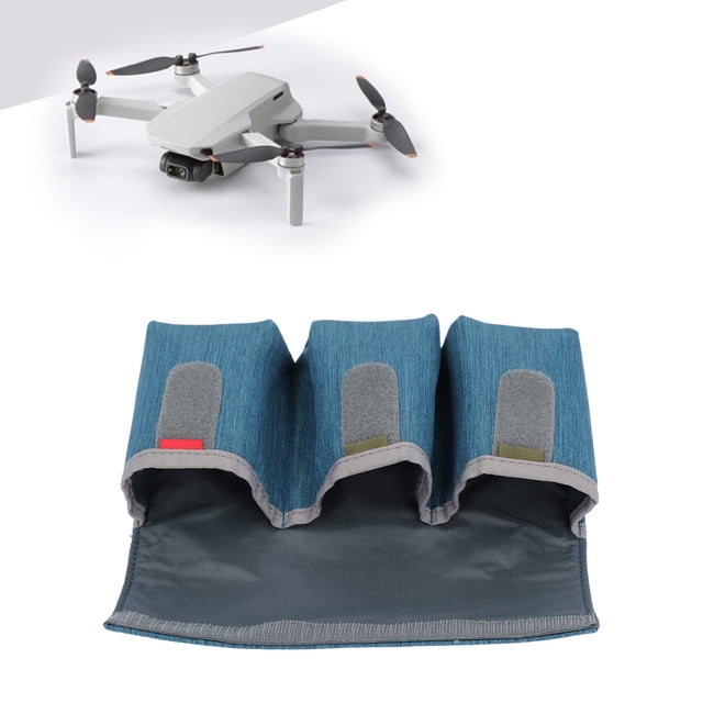 Drone Battery Bag, Battery Safe Bag Case, Batteries Protection Storage Case with Hook and Loop, for Mavic 2, for Mini 4 Pro, for Mini 3, for Avata Series Drone Batteries