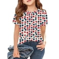 thumbnail image 2 of CCRFTGI 250 Anniversary Usa Flag Shirts for Kids Boys Girls Size 7 Patriotic 4th Of July Cute Tops American Flag Stars Tshirt July 4th Celebration Summer Shirts 1776 Tee Tops Beige 7-8 Years, 2 of 6