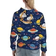 thumbnail image 7 of Haiem Planets and Stars for Women's Fashion Hoodies & Sweatshirts with Kangaroo Pocket,Hooded Sweatshirt with Eye-catching Drawstrings-X-Large, 7 of 7