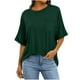 thumbnail image 2 of Tops de trabajo para mujer,Blusa informal de manga corta para mujer, cuello redondo, bolsillo, mezcla de poliéster y elastano, ajuste suave y cómodo, ideal para uso diario en casa, sopatenor, 2 of 8